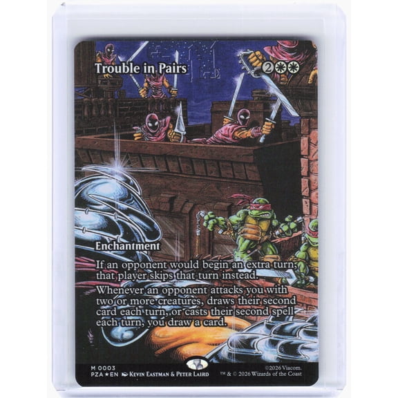 Near Mint 2024 Wizards of the Coast MTG Teenage Mutant Ninja Turtles Trouble in Pairs Foil #3