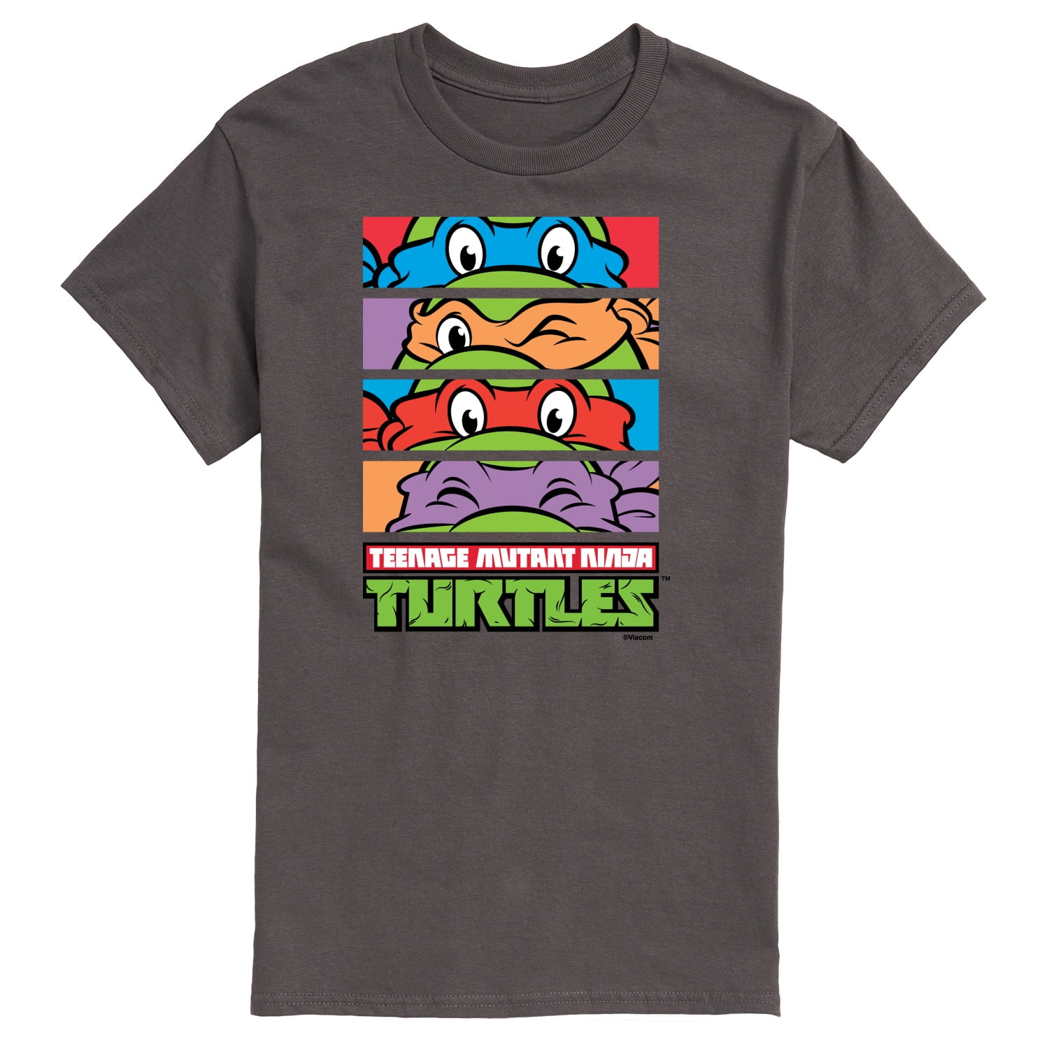Teenage Mutant Ninja Turtles Men's & Big Men's Graphic Tee, Sizes S-3xl, Size: Large, Gray