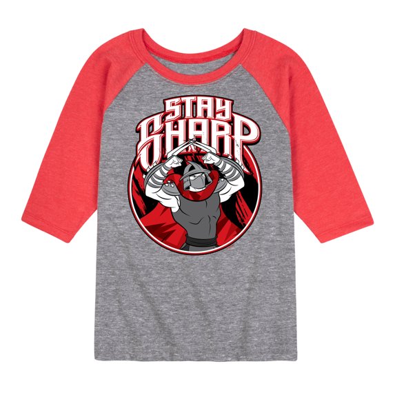 Teenage Mutant Ninja Turtles - Stay Sharp - Toddler & Youth Raglan Graphic Tee