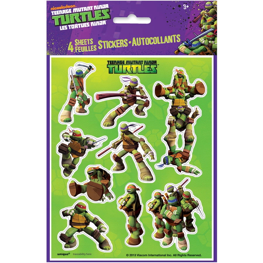 Teenage Mutant Ninja Turtles Sticker Sheets, 4ct