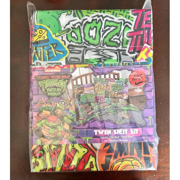Teenage Mutant Ninja Turtles Super Soft Twin 3-Piece Sheet Set 25687