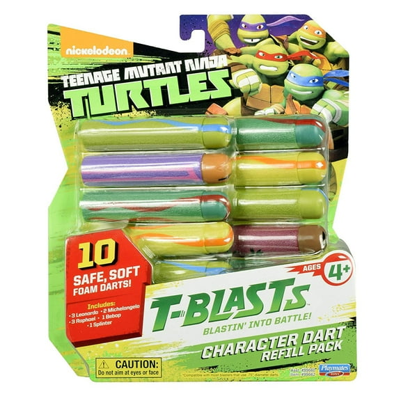 Teenage Mutant Ninja Turtles T-Blasts Refill Pack Dart Ammo 10-Pack (Combination 2)
