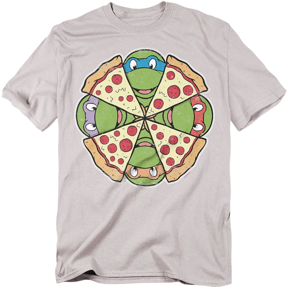 Teenage Mutant Ninja Turtles T-Shirt Pizza Pie Unisex Graphic Tee for Men \u0026  Women - Walmart.com, image size:1000x1000