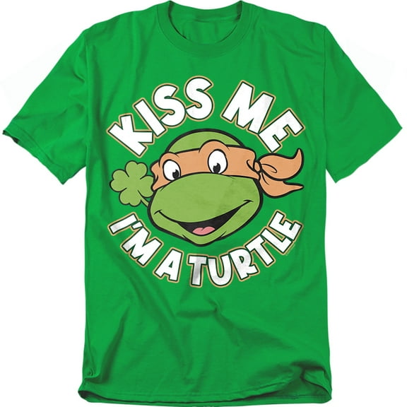 Teenage Mutant Ninja Turtles T-Shirt St. Patrick'S Day Kiss Me Unisex Graphic Tee for Men & Women