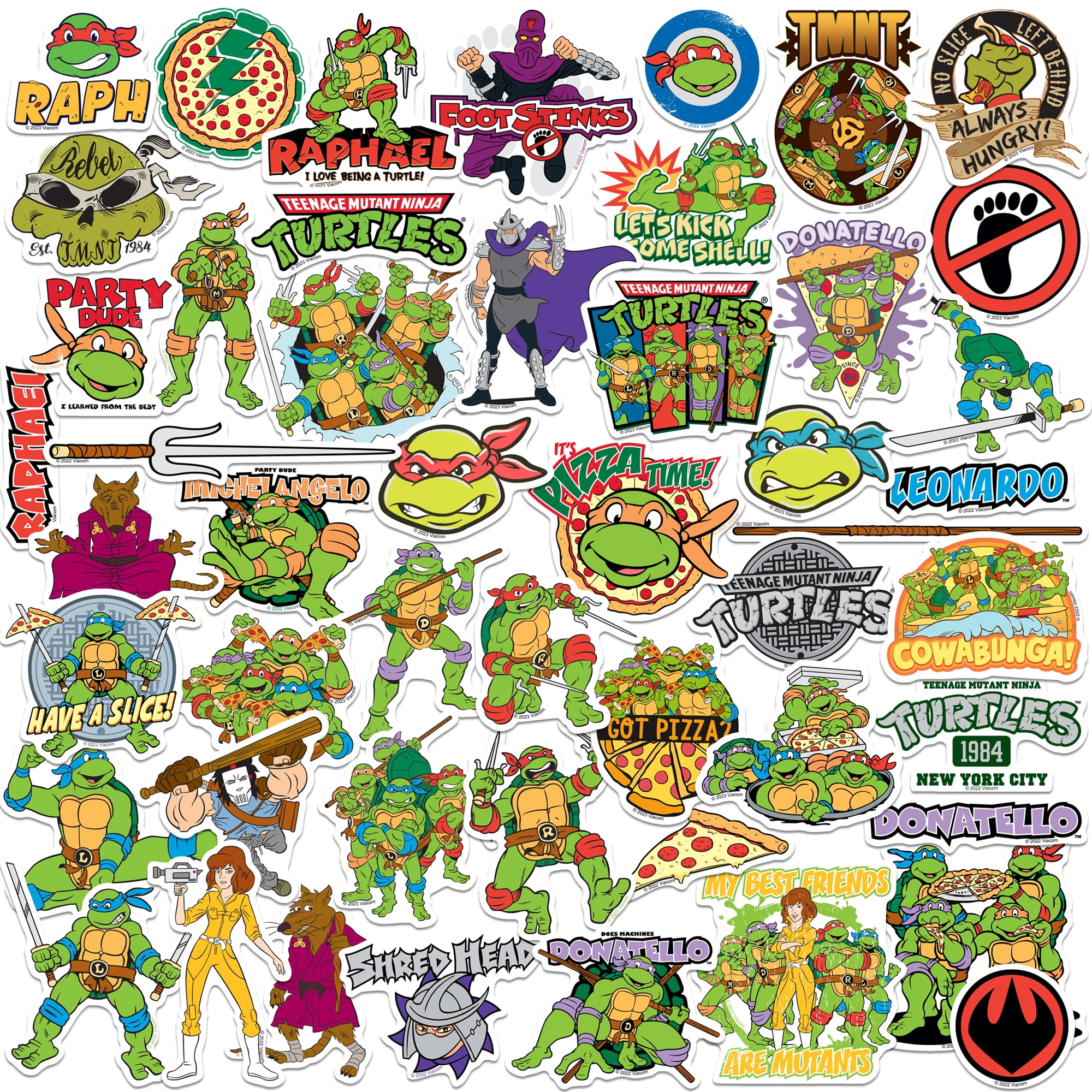 Teenage Mutant Ninja Turtles TMNT 2nd Variety Mix 50ct Vinyl Large ...