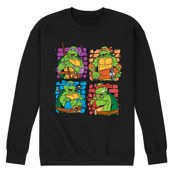 Teenage Mutant Ninja Turtles - TMNT Bricks - Men's Crew Neck Fleece Pullover