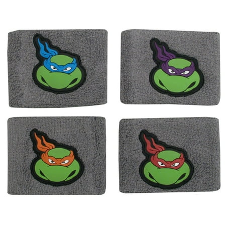 Teenage Mutant Ninja Turtles TMNT Cartoon Characters Set of 4 Wristbands
