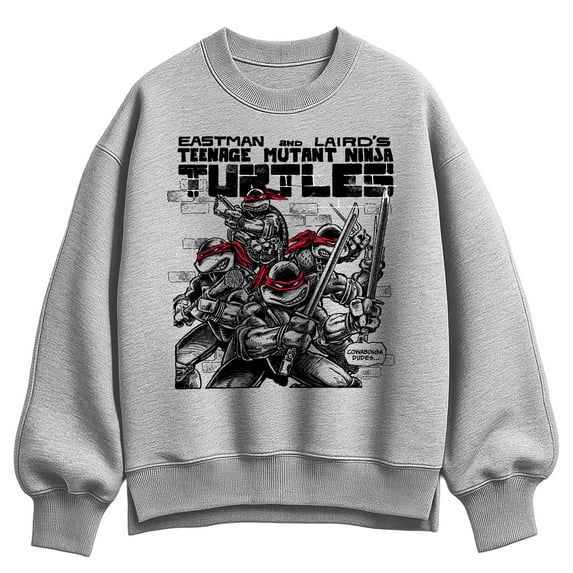 Teenage Mutant Ninja Turtles - TMNT Comic - Ladies Oversized Fleece Crew Sweatshirt