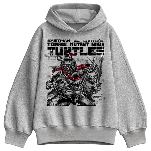 Teenage Mutant Ninja Turtles - TMNT Comic - Ladies Oversized Fleece Hoodie Sweatshirt