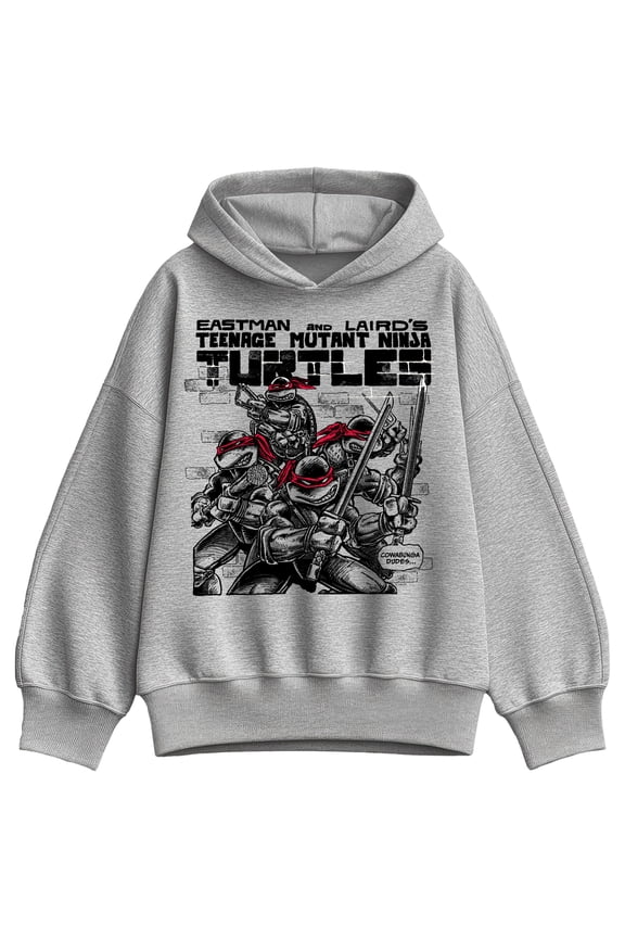 - TMNT Comic - Ladies Oversized Fleece Hoodie Sweatshirt
