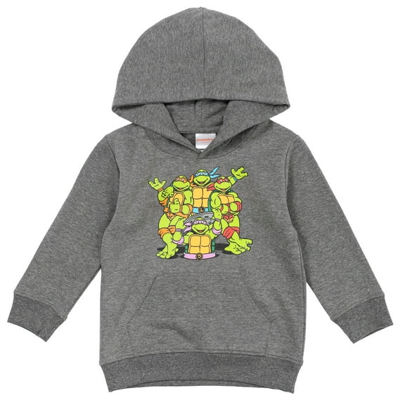 Teenage Mutant Ninja Turtles TMNT Donatello Raphael Leonardo Big Boys Fleece Pullover Hoodie Toddler to Big Kid