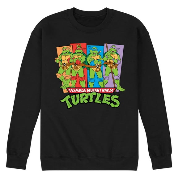 Teenage Mutant Ninja Turtles - TMNT Group - Men's Crew Neck Fleece Pullover