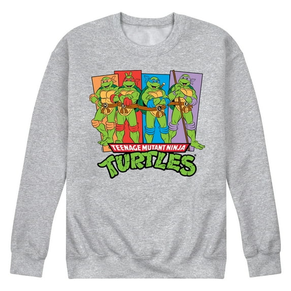 Teenage Mutant Ninja Turtles - TMNT Group - Men's Crew Neck Fleece Pullover