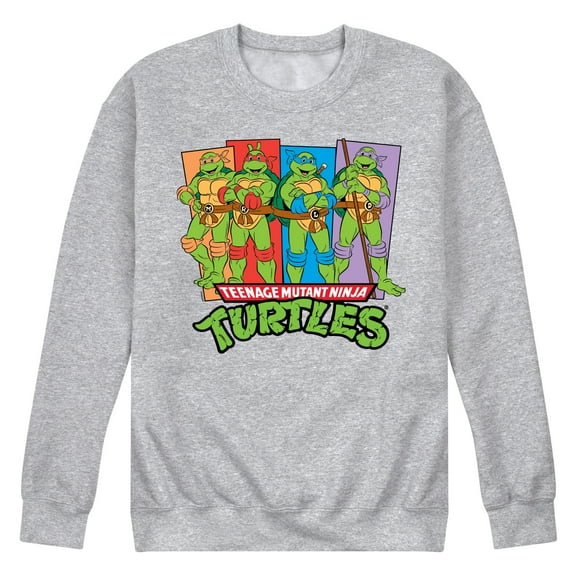 Teenage Mutant Ninja Turtles - TMNT Group - Men's Crew Neck Fleece Pullover