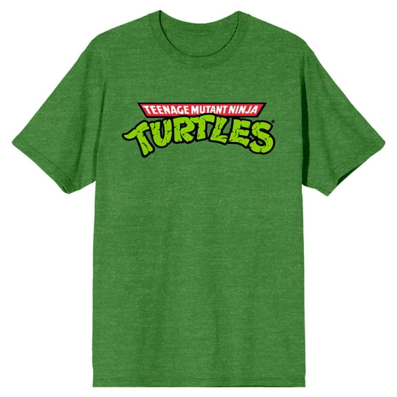Teenage Mutant Ninja Turtles TMNT Logo Men's Green T-Shirt-Medium
