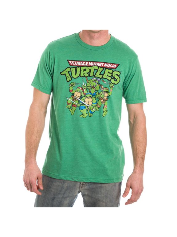 Teenage Mutant Ninja Turtles TMNT Men's Green T-Shirt Tee Shirt -Small