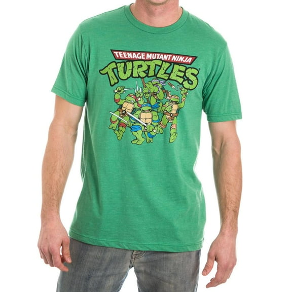 Teenage Mutant Ninja Turtles TMNT Men's Green T-Shirt Tee Shirt-X-Large