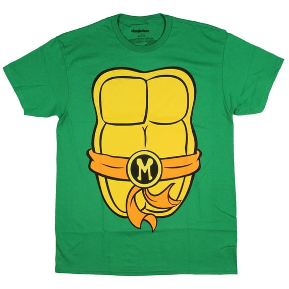 Teenage Mutant Ninja Turtles TMNT Mens Costume T-Shirt (Michelangelo, Small)