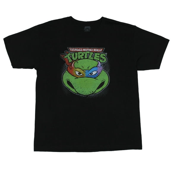 Teenage Mutant Ninja Turtles TMNT  Mens T-Shirt -  Four Colored Masked Turtle (Small)