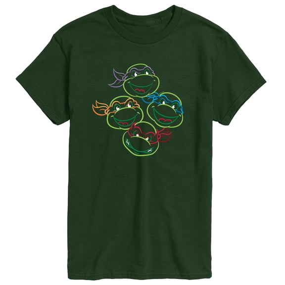 Teenage Mutant Ninja Turtles - TMNT Multicolor Linework - Men's Short Sleeve Graphic T-Shirt