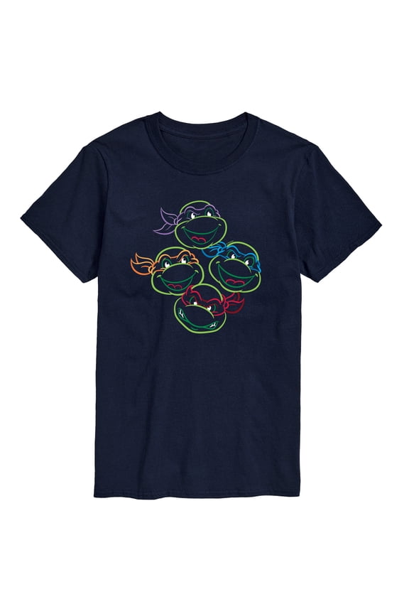 - TMNT Multicolor Linework - Men's Short Sleeve Graphic T-Shirt