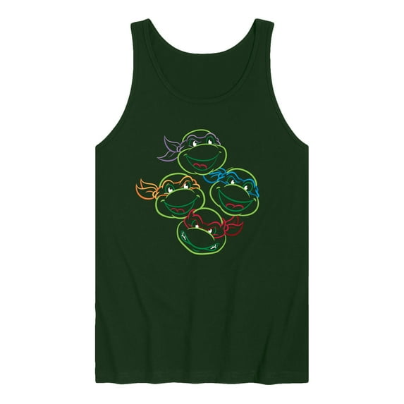 Teenage Mutant Ninja Turtles - TMNT Multicolor Linework - Men's Sleeveless Graphic Tank