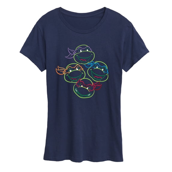 Teenage Mutant Ninja Turtles - TMNT Multicolor Linework - Women's Short Sleeve Graphic T-Shirt