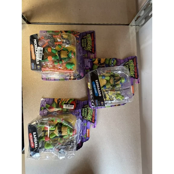 Teenage Mutant Ninja Turtles TMNT Mutant Mayhem MICHELANGELO, RAPHAEL & LEONARDO