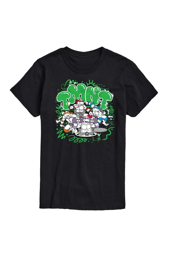 - TMNT Paint Logo - Men's Short Sleeve Graphic T-Shirt