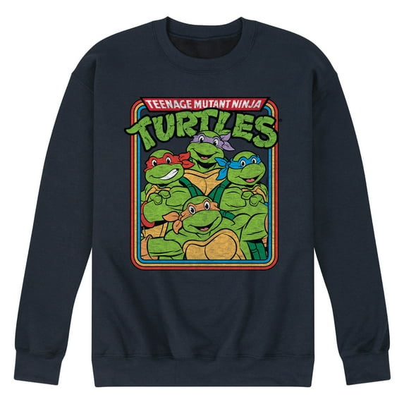 Teenage Mutant Ninja Turtles - TMNT Retro Group - Men's Crew Neck Fleece Pullover