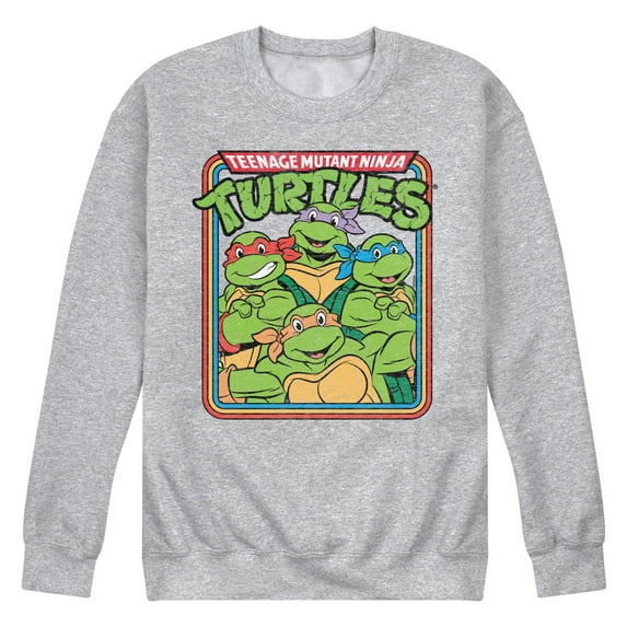 Teenage Mutant Ninja Turtles - TMNT Retro Group - Men's Crew Neck Fleece Pullover