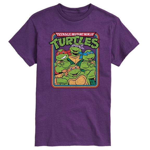 Teenage Mutant Ninja Turtles - TMNT Retro Group - Men's Short Sleeve Graphic T-Shirt