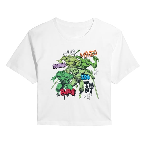Teenage Mutant Ninja Turtles - TMNT Street - Juniors Cropped Graphic T-Shirt