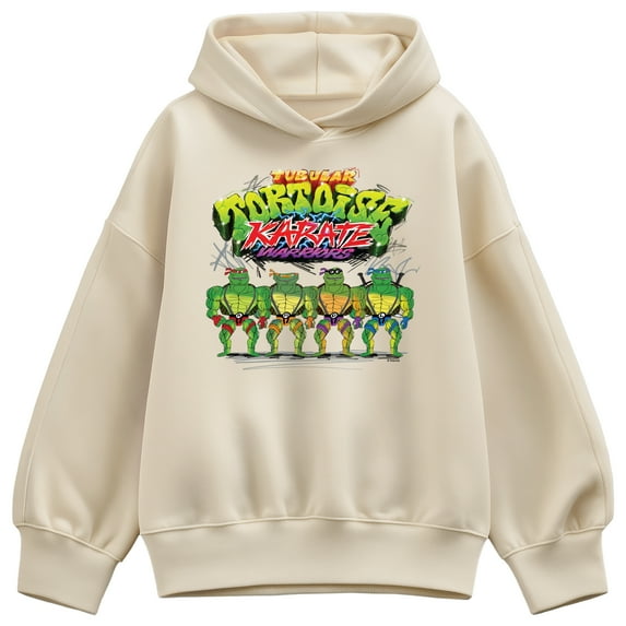 Teenage Mutant Ninja Turtles - TMNT Turtles - Ladies Oversized Fleece Hoodie Sweatshirt