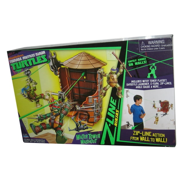 Teenage Mutant Ninja Turtles TMNT Z-Line Water Tower Washout Toy Playset