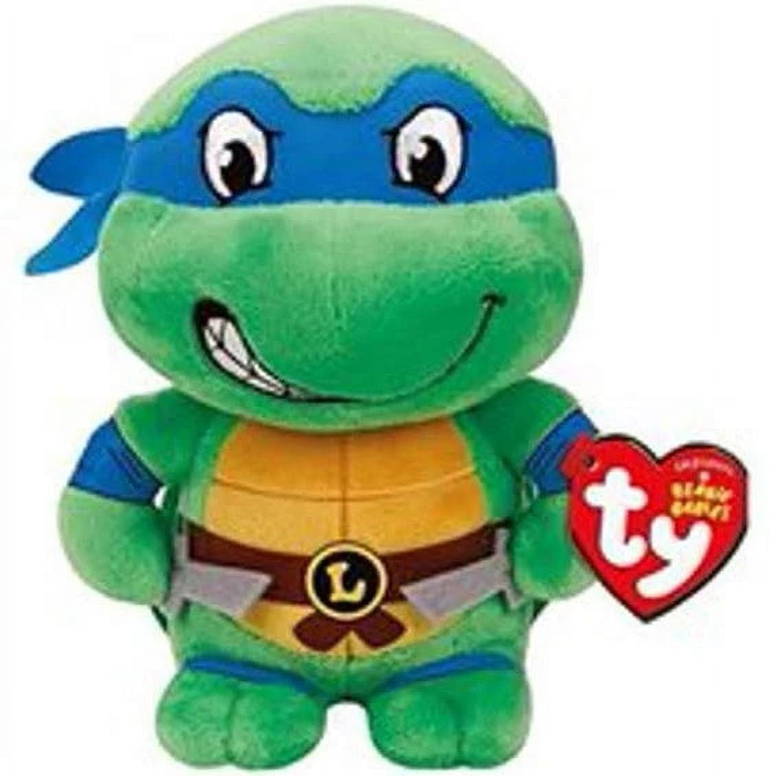Teenage Mutant Ninja Turtles TY Beanie Babies  7 Inch Small Toy Plush - Leonardo