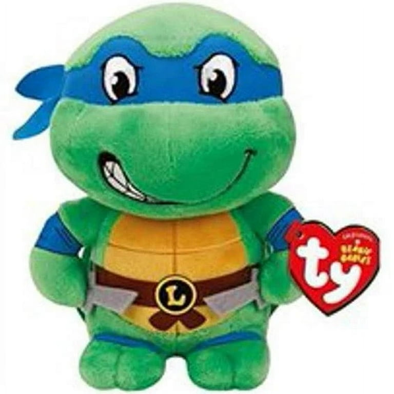 TY Beanie Babies TMNT Stuffed Animal Plushie - 7 Inch Small