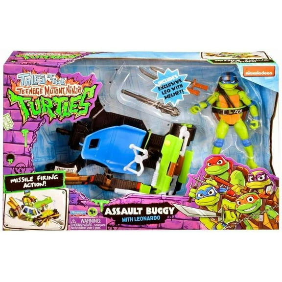 Teenage Mutant Ninja Turtles Tales of the TMNT Assault Buggy with Leonardo Vehicle & Action Figure