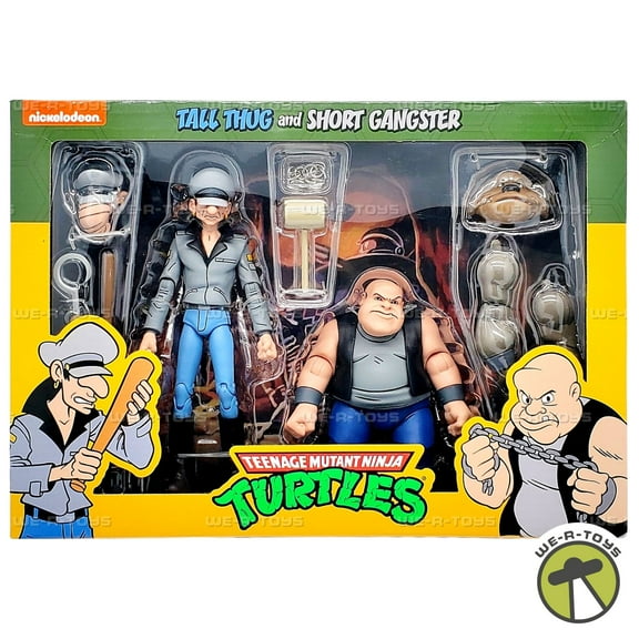 Teenage Mutant Ninja Turtles Tall Thug and Short Gangster Action Figure Set NECA