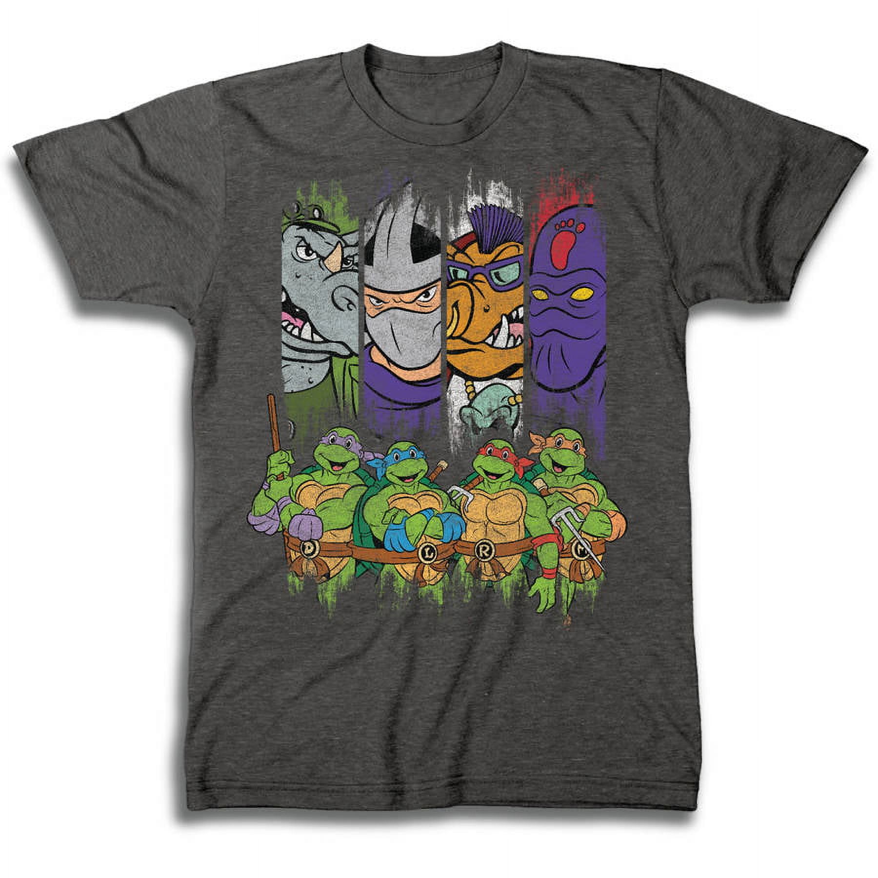 Teenage Mutant Ninja Turtles Characters Adult Short Sleeve T-Shirt White / XL