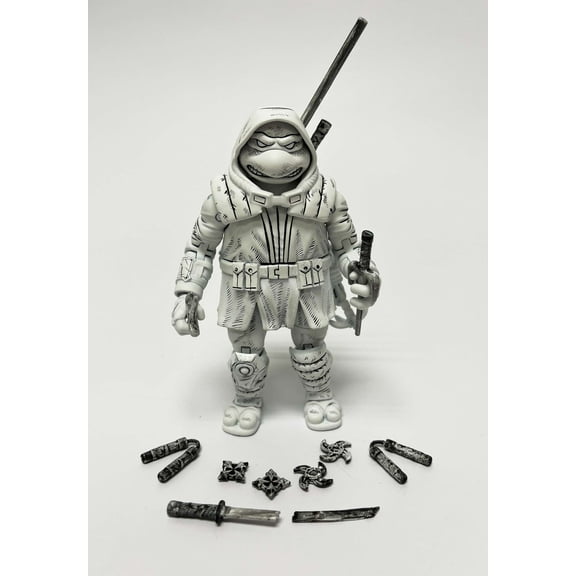Teenage Mutant Ninja Turtles The Last Ronin Action Figure (Black & White, Chase Version)