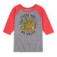 thumbnail image 1 of Teenage Mutant Ninja Turtles - There Are No Rules - Toddler & Youth Raglan Graphic Tee, 1 of 6