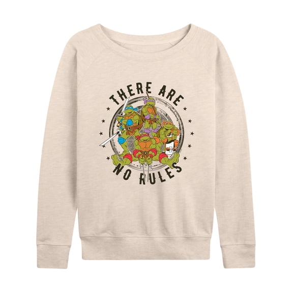 Teenage Mutant Ninja Turtles - There Are No Rules - Women's Lightweight French Terry Long Sleeve Shirt