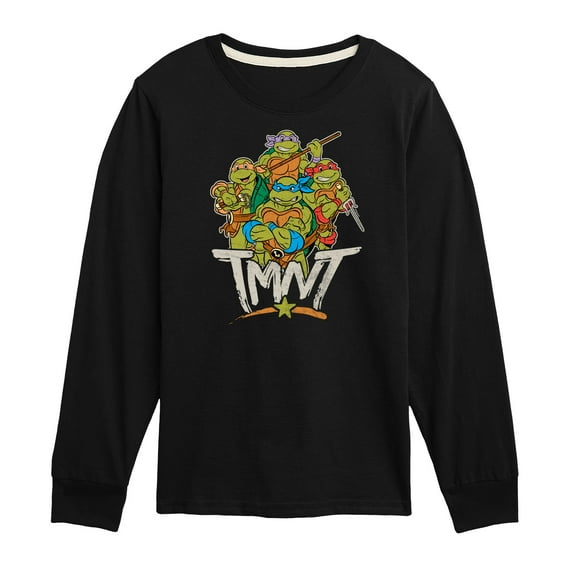 Teenage Mutant Ninja Turtles - Tmnt Rebel Road Group - Toddler & Youth Long Sleeve Graphic Tee