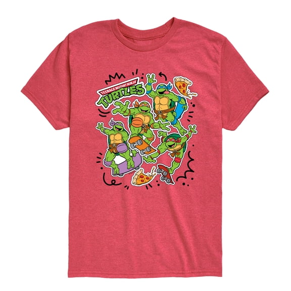 Teenage Mutant Ninja Turtles - Tmnt Skate Stickers - Youth Boys Short Sleeve Graphic T-Shirt