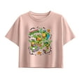 thumbnail image 1 of Teenage Mutant Ninja Turtles - Tmnt Skate Stickers - Youth Girls Boxy T-Shirt, 1 of 4