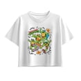 thumbnail image 1 of Teenage Mutant Ninja Turtles - Tmnt Skate Stickers - Youth Girls Boxy T-Shirt, 1 of 4