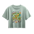 thumbnail image 1 of Teenage Mutant Ninja Turtles - Tmnt Skate Stickers - Youth Girls Boxy T-Shirt, 1 of 4