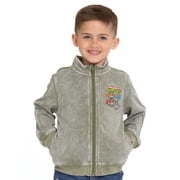 Teenage Mutant Ninja Turtles Toddler Boy Washed Graphic Print Zip Up Jacket, Sizes 12M-5T