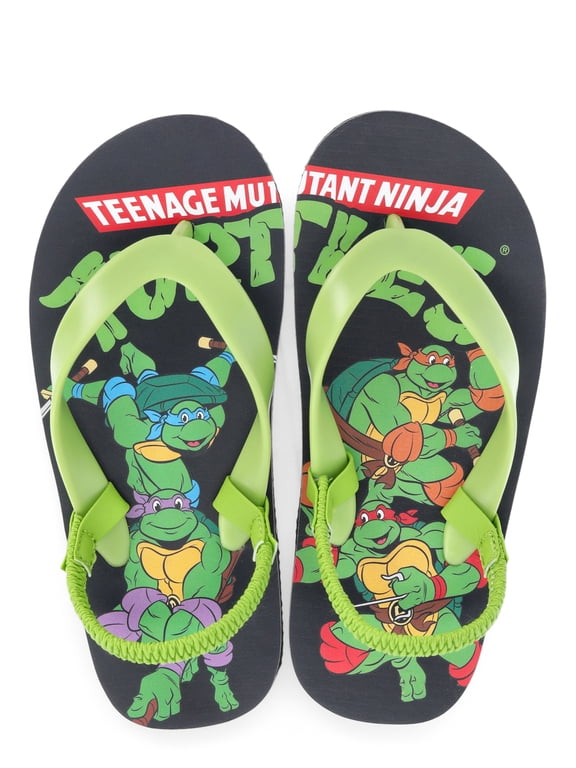 Teenage Mutant Ninja Turtles Toddler Boys Backstrap Flip Flop Sandals